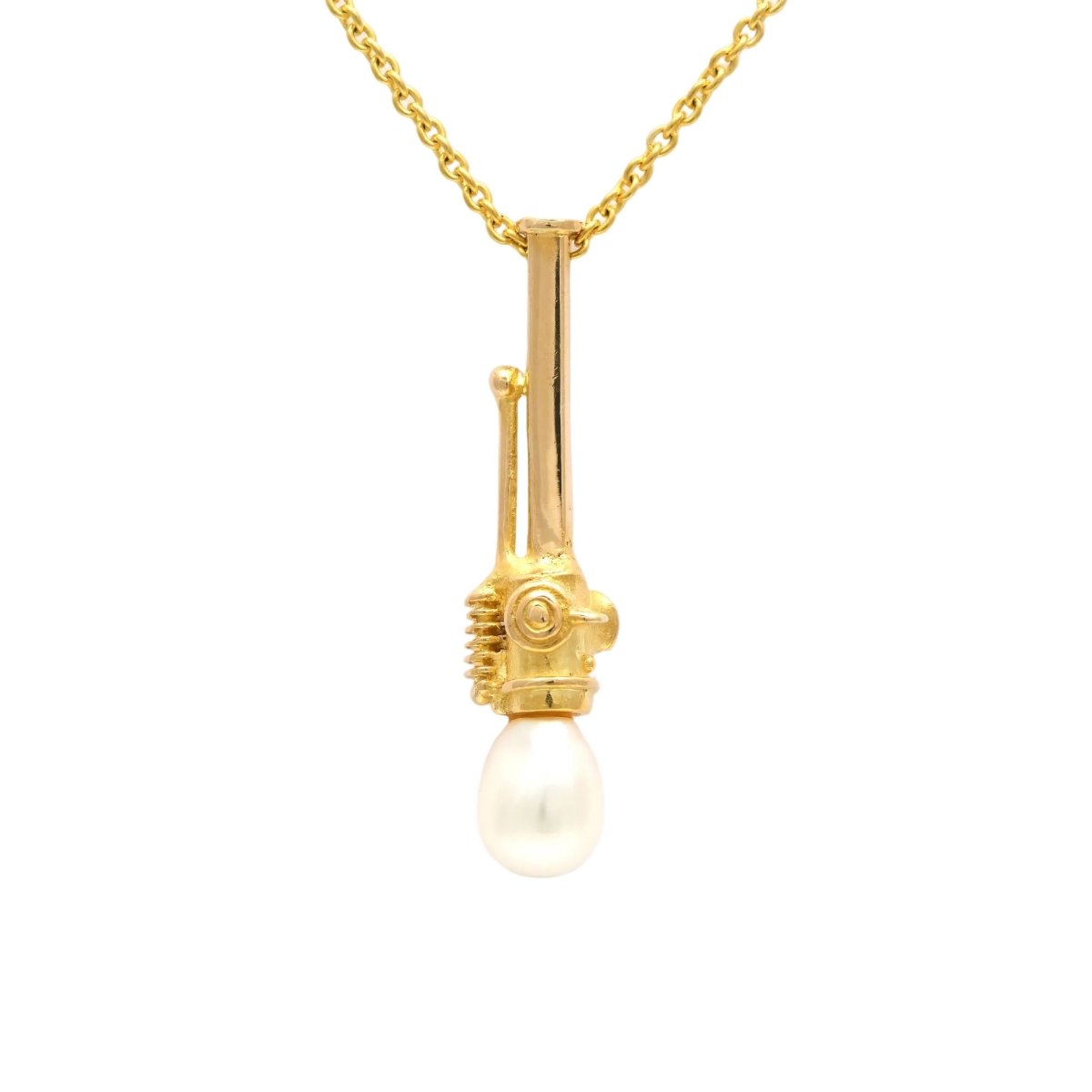 Pendentif en or jaune et perle - Castafiore