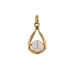 Pendentif en or jaune et perle - Castafiore
