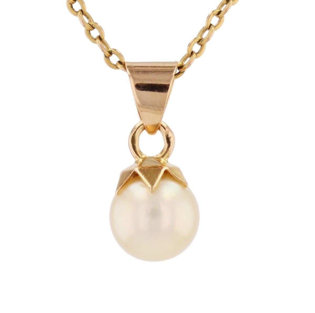 Pendentif en or jaune et perle - Castafiore