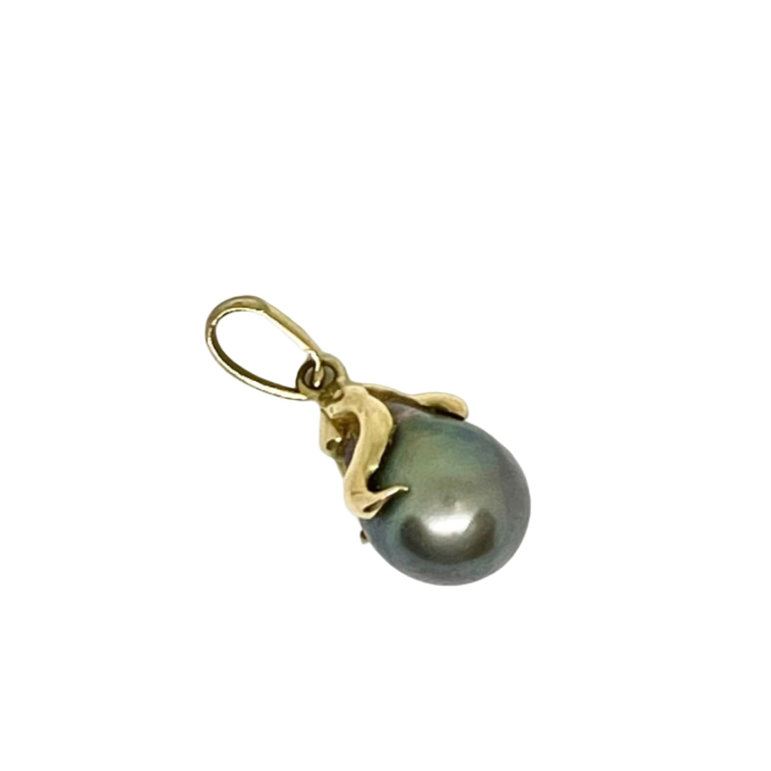 Pendentif en or jaune et perle de Tahiti - Castafiore