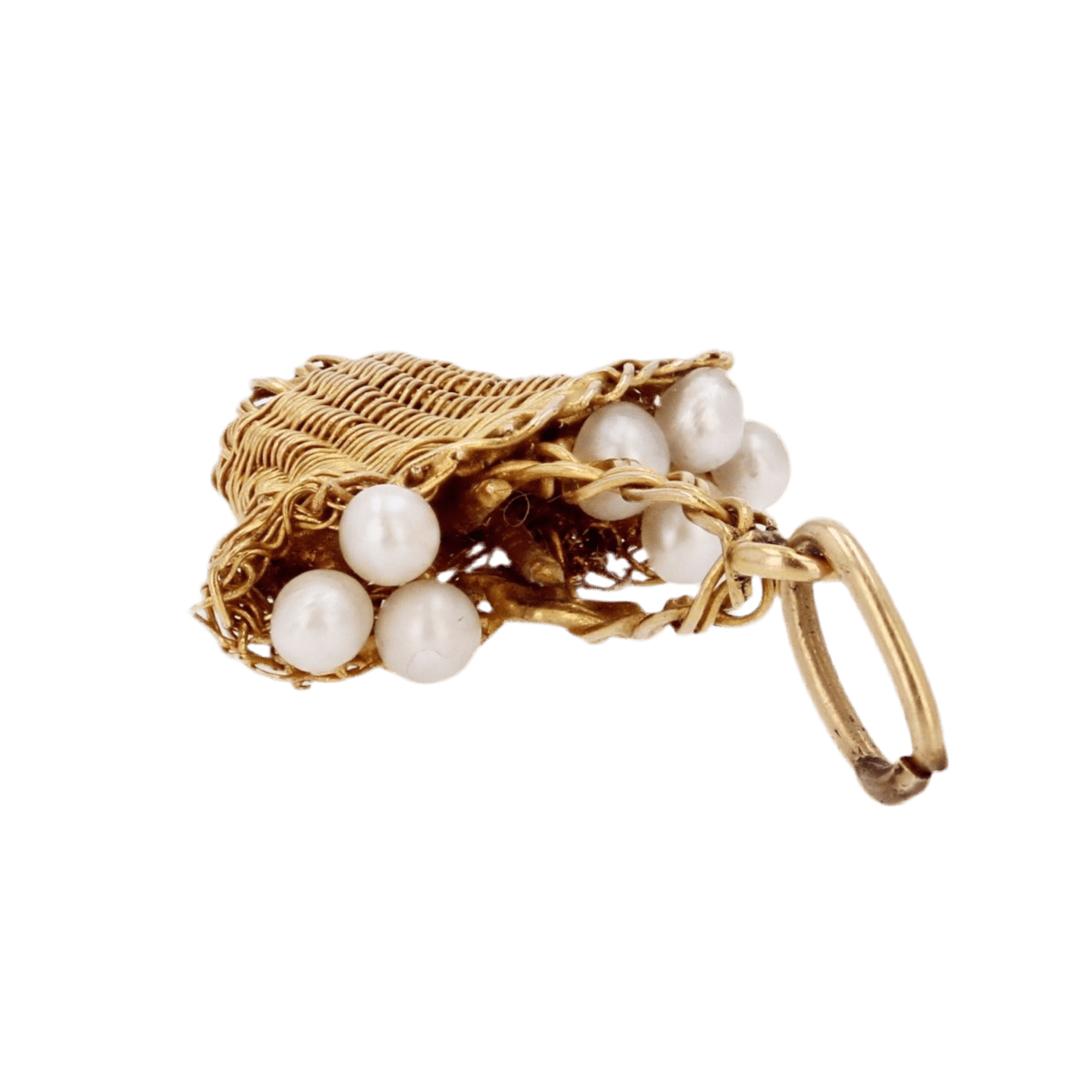 Pendentif en or jaune et perles - Castafiore