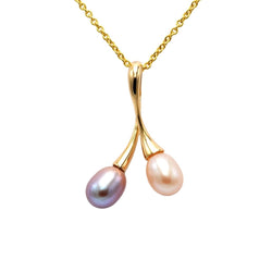 Pendentif en or jaune et perles - Castafiore