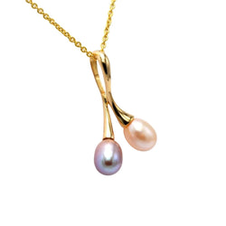 Pendentif en or jaune et perles - Castafiore