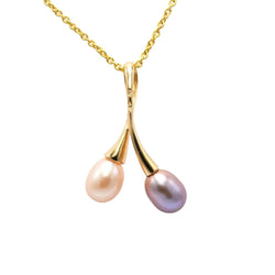 Pendentif en or jaune et perles - Castafiore