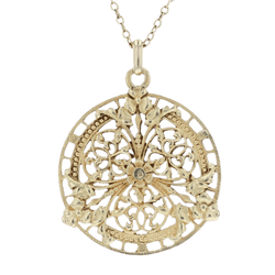 Pendentif en or jaune et perles - Castafiore