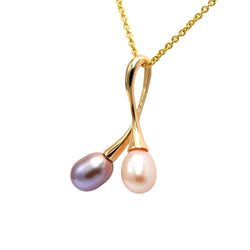 Pendentif en or jaune et perles - Castafiore