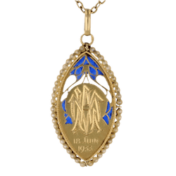 Pendentif en or jaune et perles - Castafiore