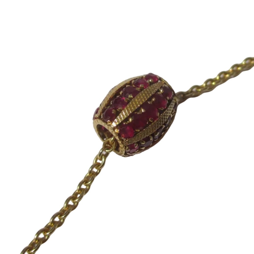 Pendentif en or jaune et rubis - Castafiore