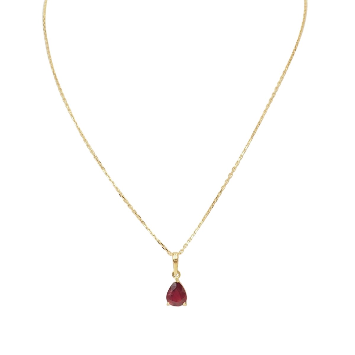 Pendentif en or jaune et rubis - Castafiore