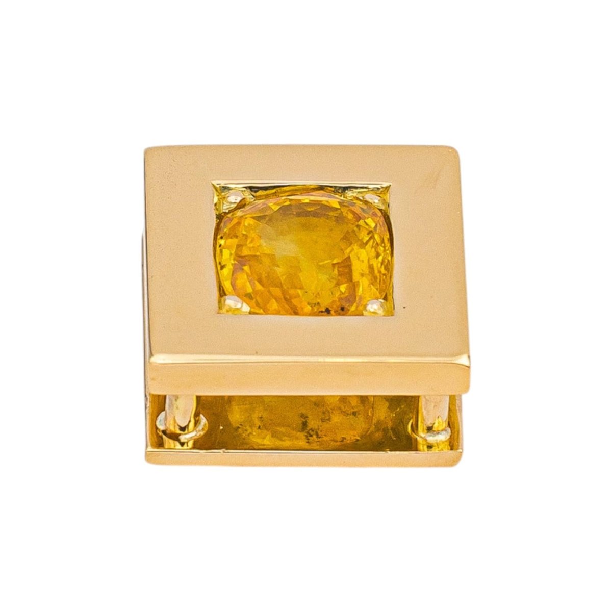 Pendentif en or jaune et saphir - Castafiore