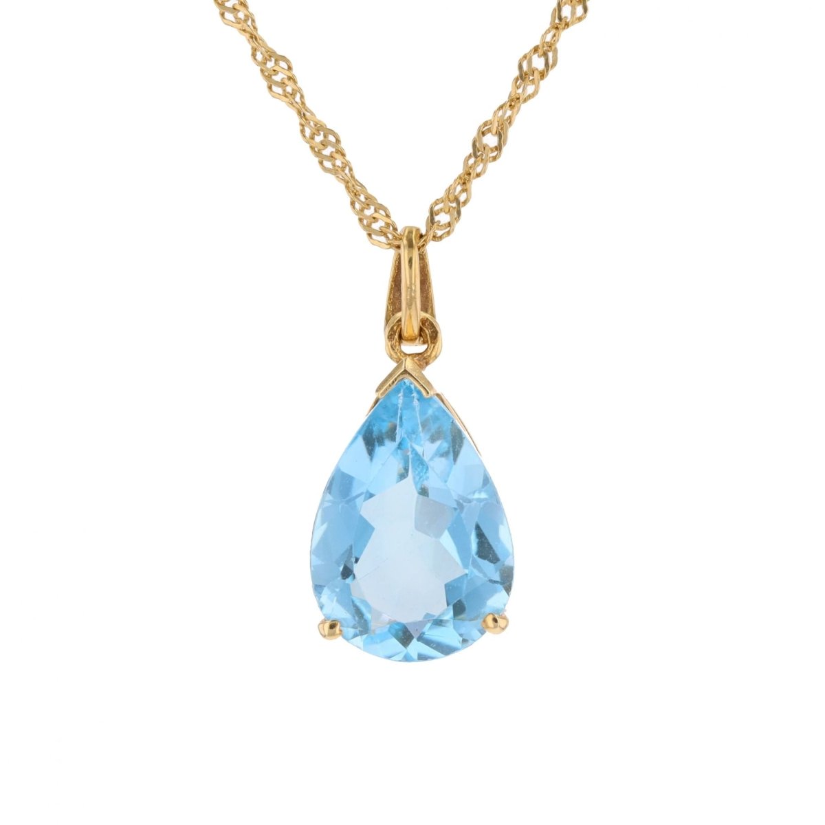 Pendentif en or jaune et topaze - Castafiore