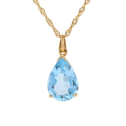Pendentif en or jaune et topaze - Castafiore