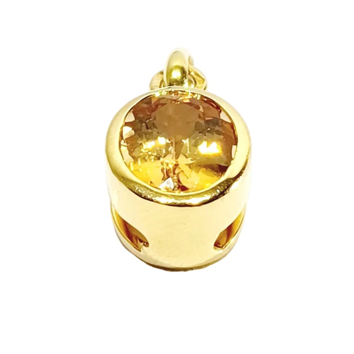 Pendentif en or jaune et topaze - Castafiore