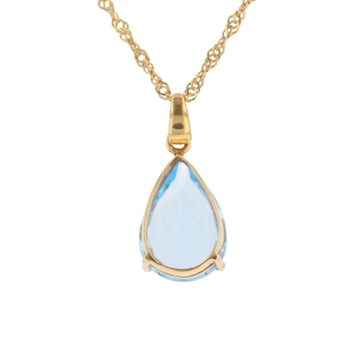 Pendentif en or jaune et topaze - Castafiore