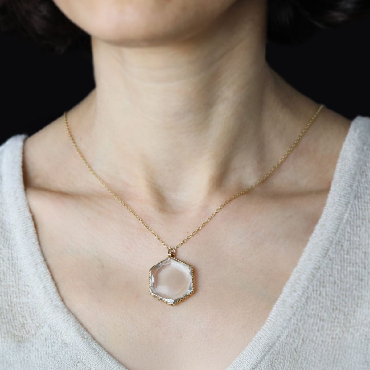 Pendentif en or jaune et verres - Castafiore