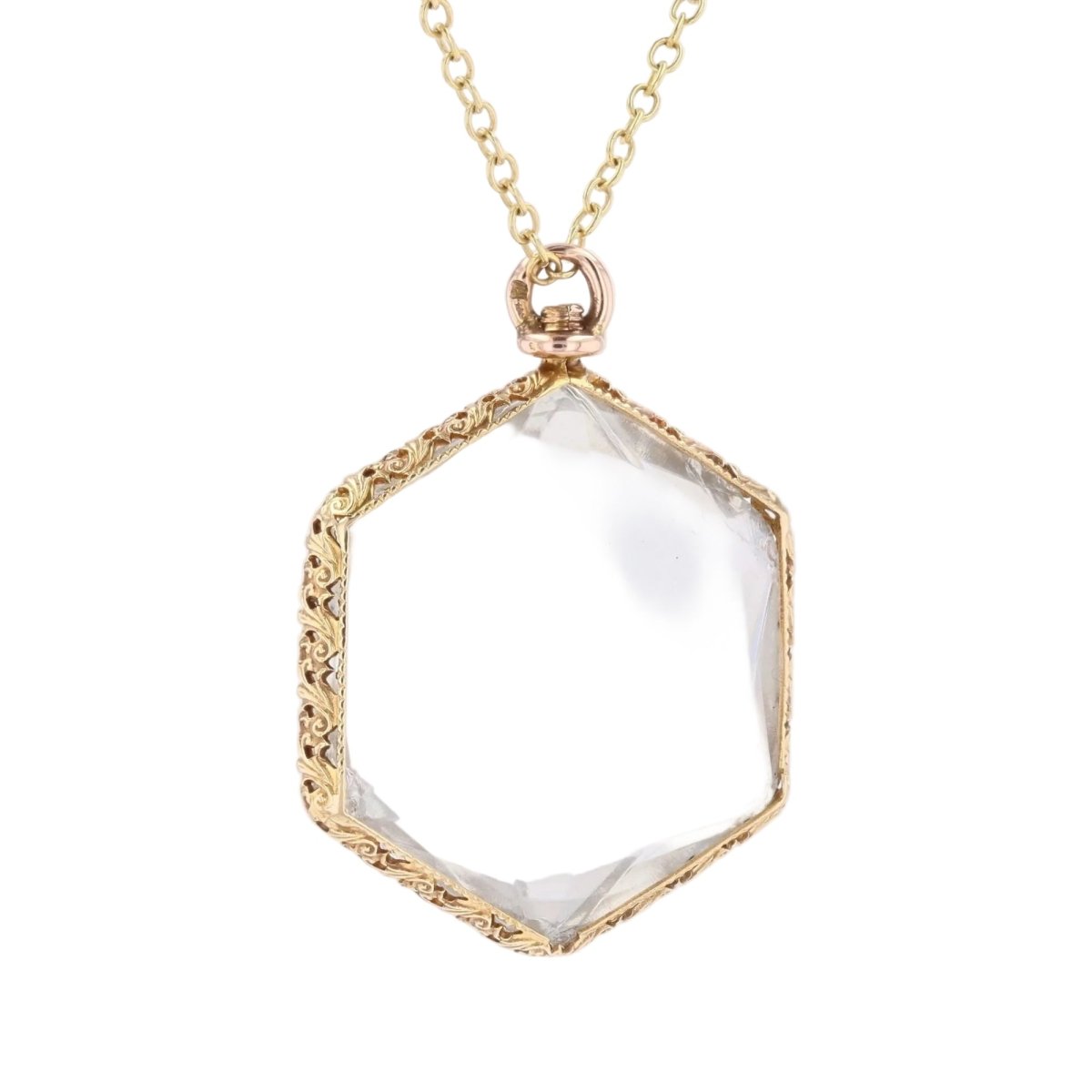 Pendentif en or jaune et verres - Castafiore