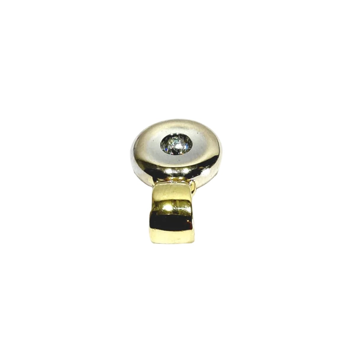 Pendentif en or jaune, or blanc et diamant - Castafiore