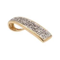 Pendentif en or jaune, or blanc et diamants - Castafiore