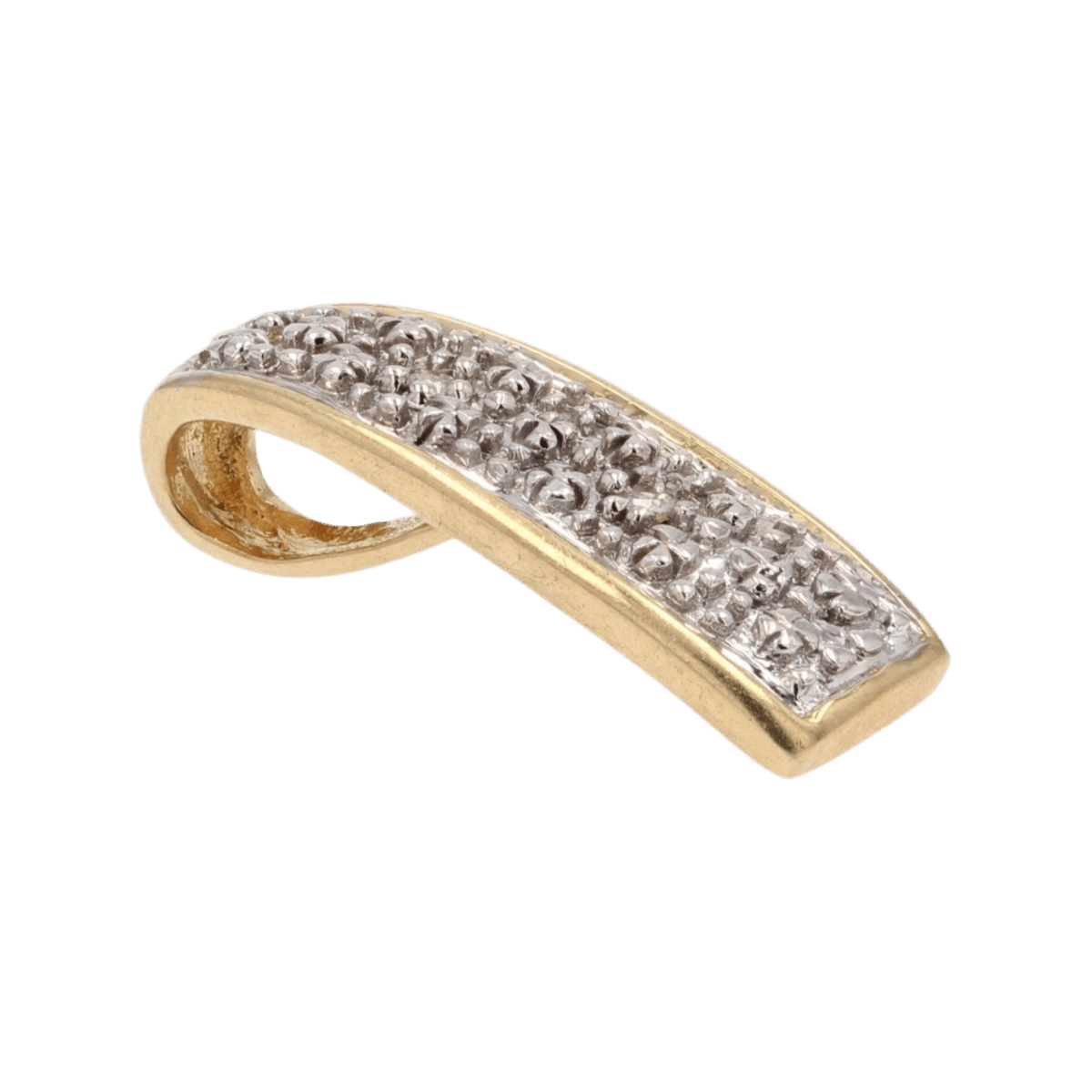 Pendentif en or jaune, or blanc et diamants - Castafiore