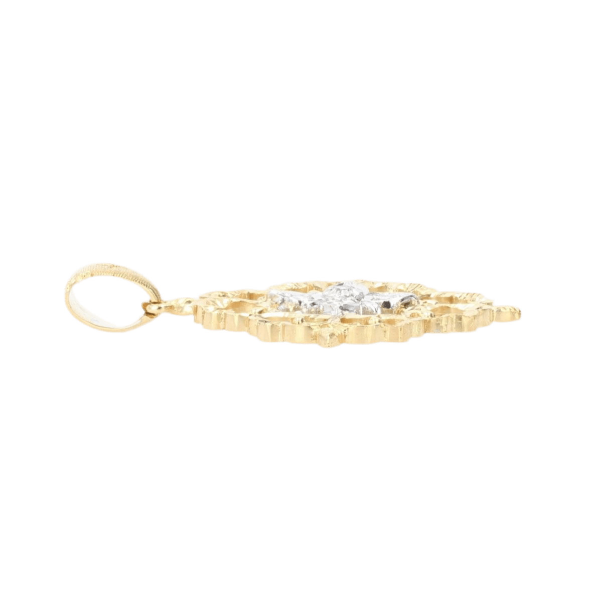 Pendentif en or jaune, or blanc et diamants - Castafiore