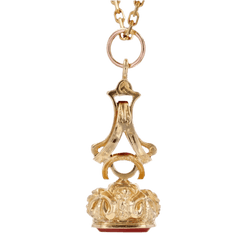 Pendentif en or jaune, or rose et cornaline - Castafiore