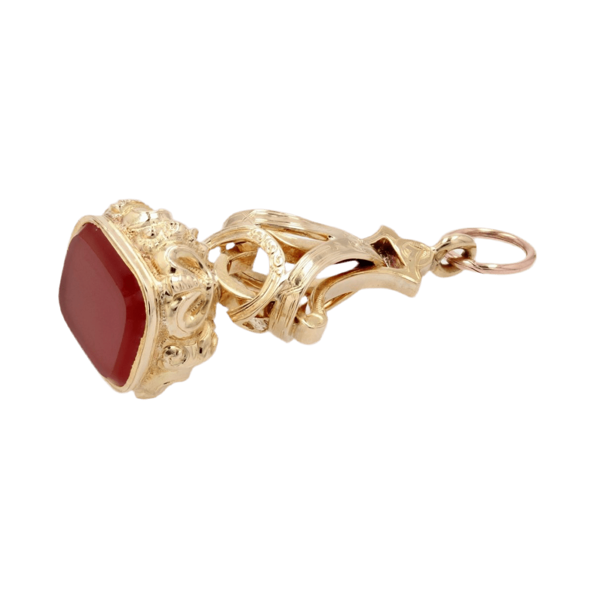 Pendentif en or jaune, or rose et cornaline - Castafiore