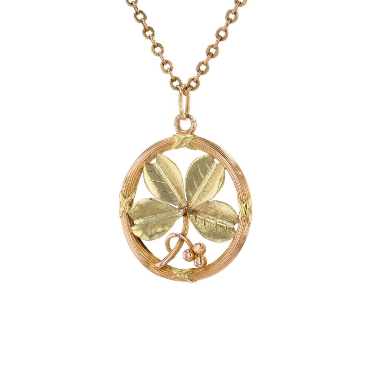 Pendentif en or jaune, or rose et or vert - Castafiore