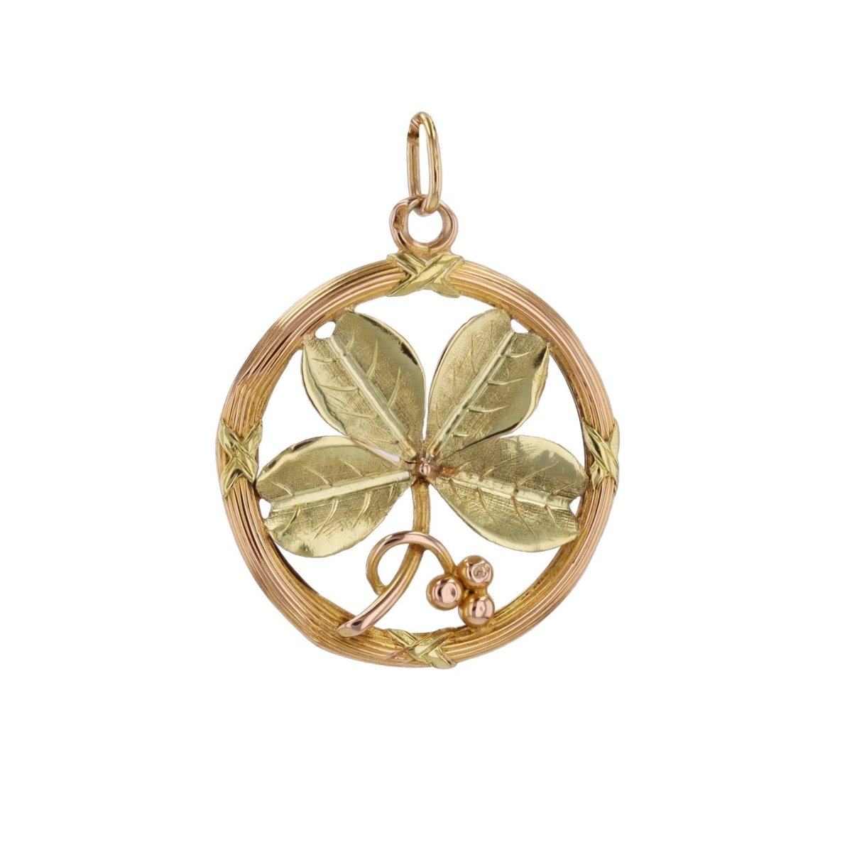 Pendentif en or jaune, or rose et or vert - Castafiore