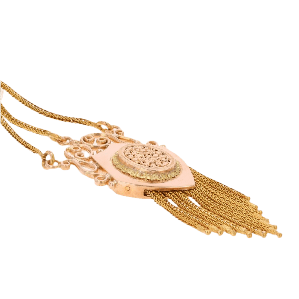 Pendentif en or jaune, or rose et or vert - Castafiore