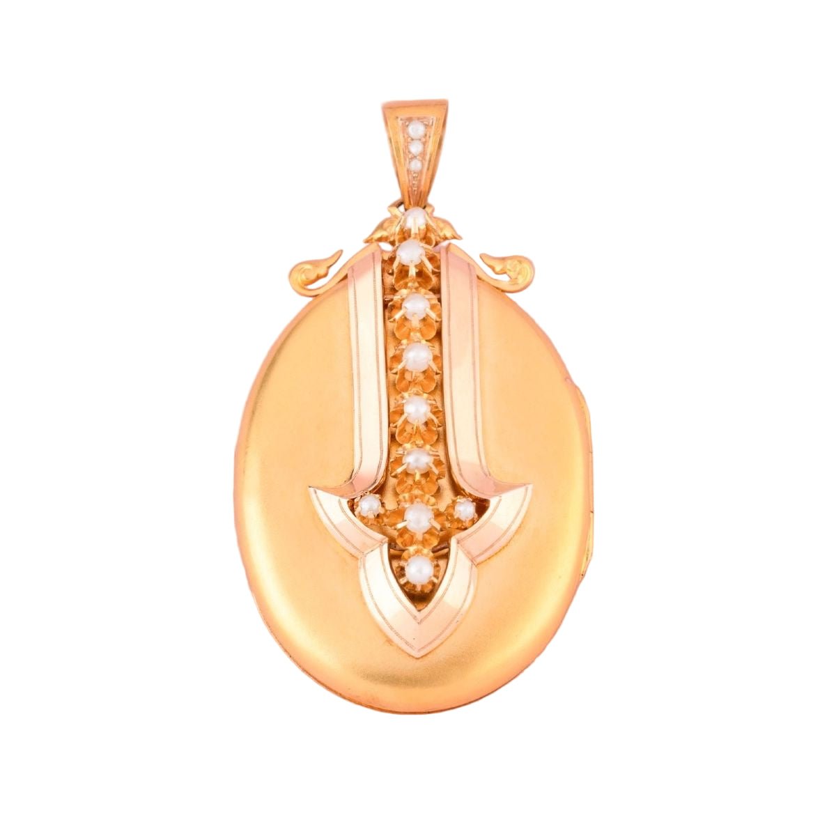 Pendentif en or jaune, or rose et perles - Castafiore