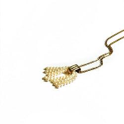 Pendentif en or jaune, or rose, or blanc et perles - Castafiore