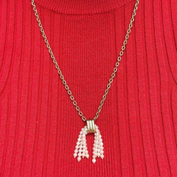 Pendentif en or jaune, or rose, or blanc et perles - Castafiore