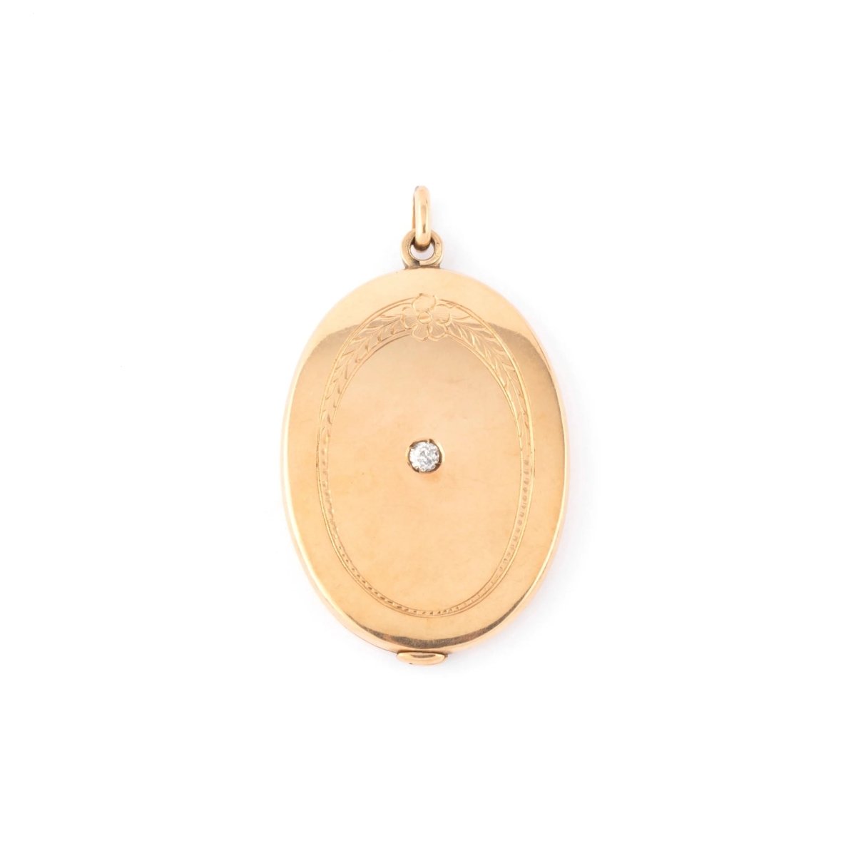 Pendentif en or jaune oval - Castafiore