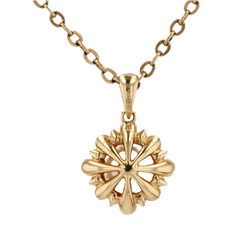 Pendentif en or jaune, perle et diamants - Castafiore