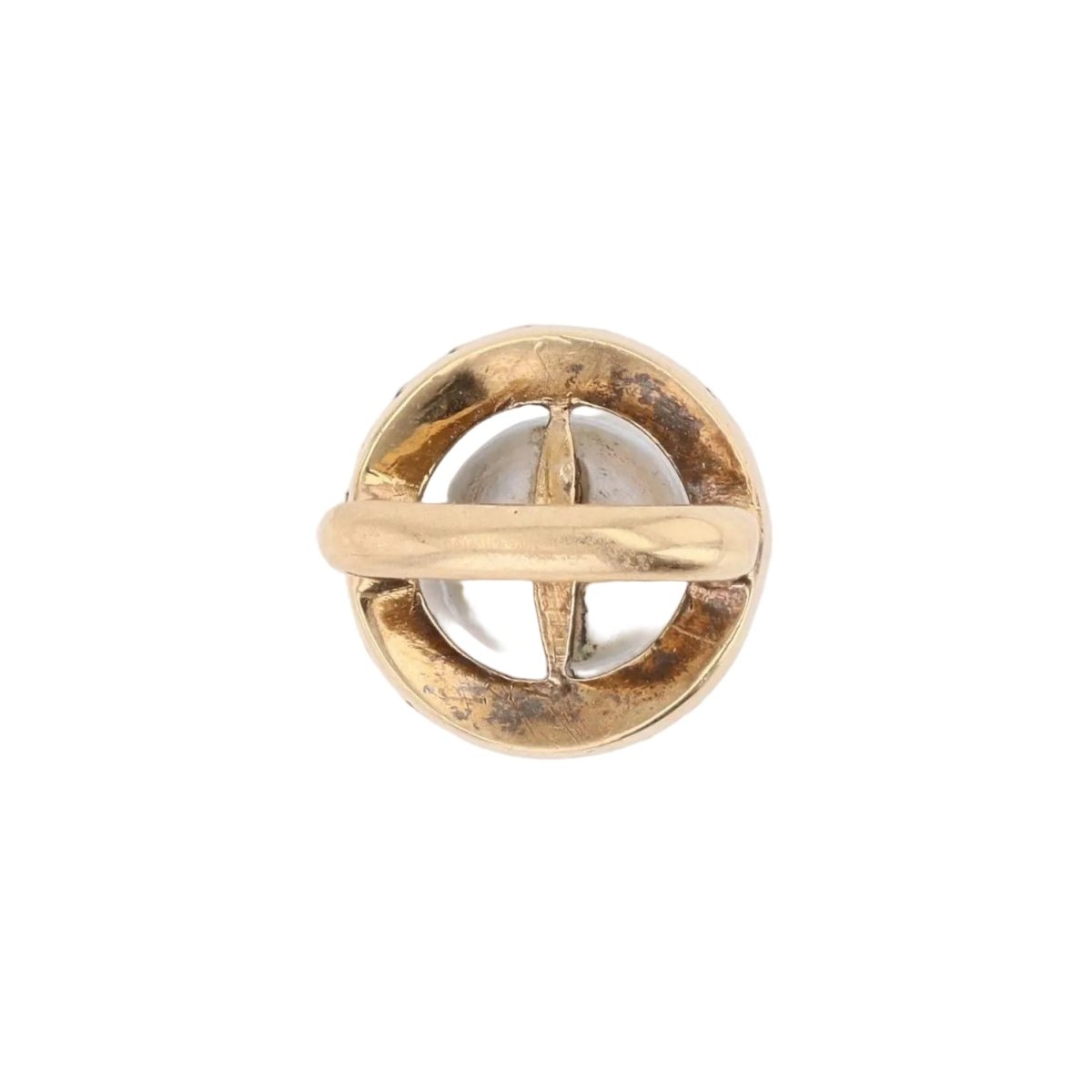 Pendentif en or jaune, perle et diamants - Castafiore
