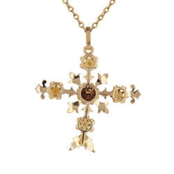 Pendentif en or jaune, perles et diamant - Castafiore