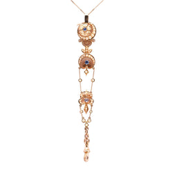 Pendentif en or jaune, perles et saphirs - Castafiore
