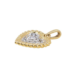 Pendentif en or jaune, platine et diamants - Castafiore