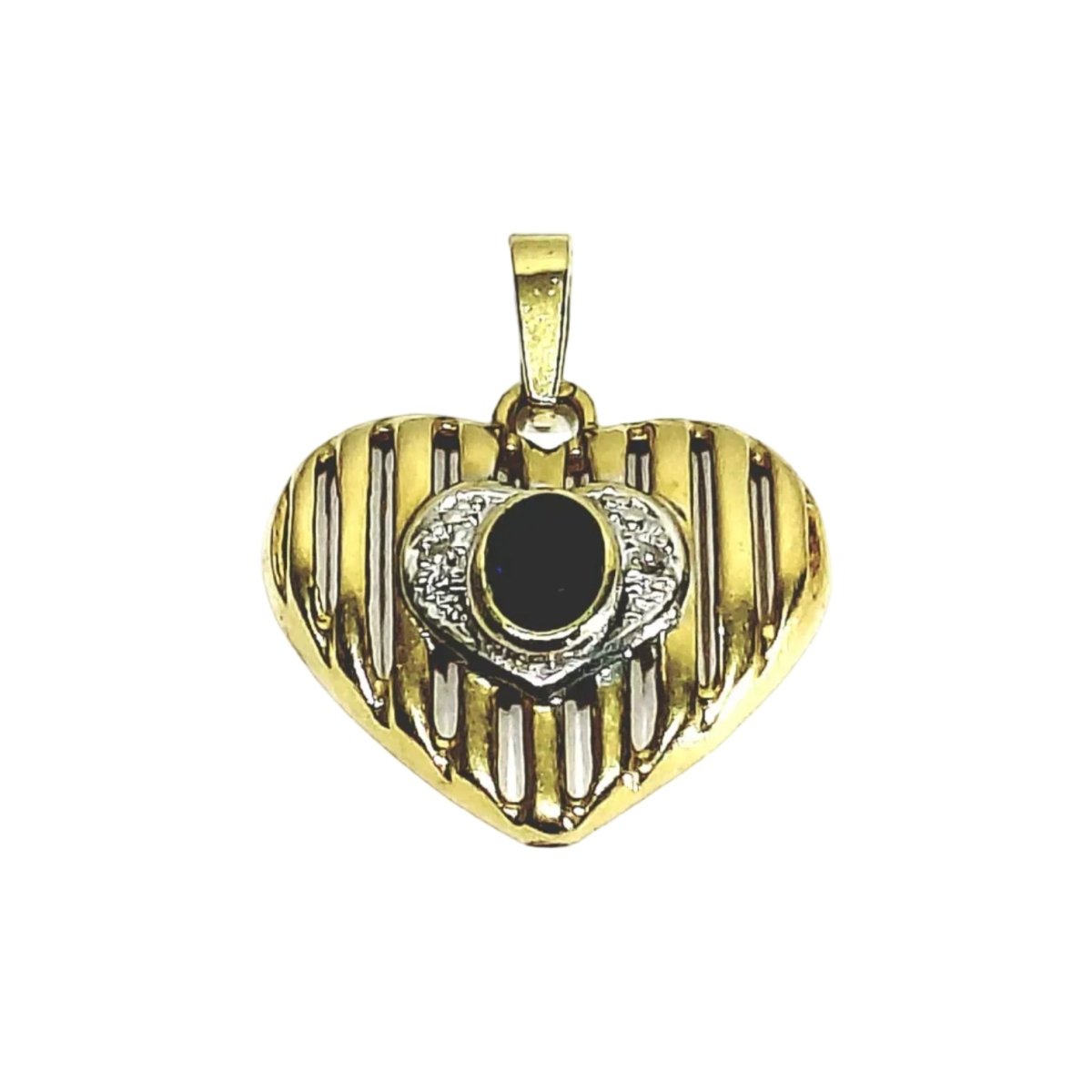 Pendentif en or jaune, saphir et diamants - Castafiore