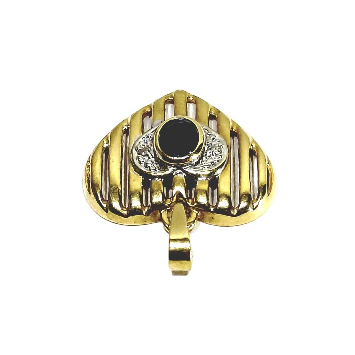 Pendentif en or jaune, saphir et diamants - Castafiore