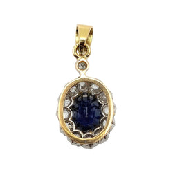 Pendentif en or jaune, saphir et diamants - Castafiore