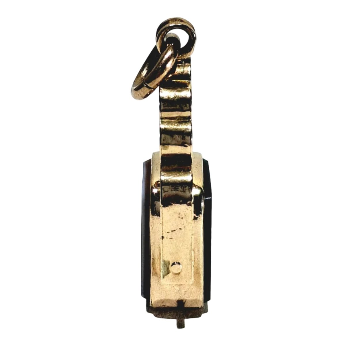 Pendentif en or rose, agate et jaspe - Castafiore