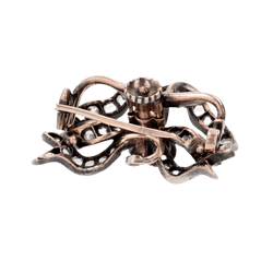 Pendentif en or rose, argent et diamants - Castafiore