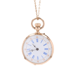 Pendentif en or rose, émail et diamants - Castafiore