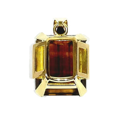Pendentif en or rose et citrine - Castafiore