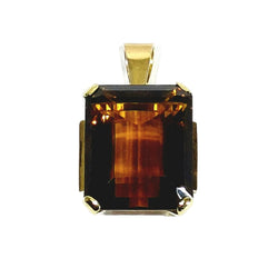 Pendentif en or rose et citrine - Castafiore