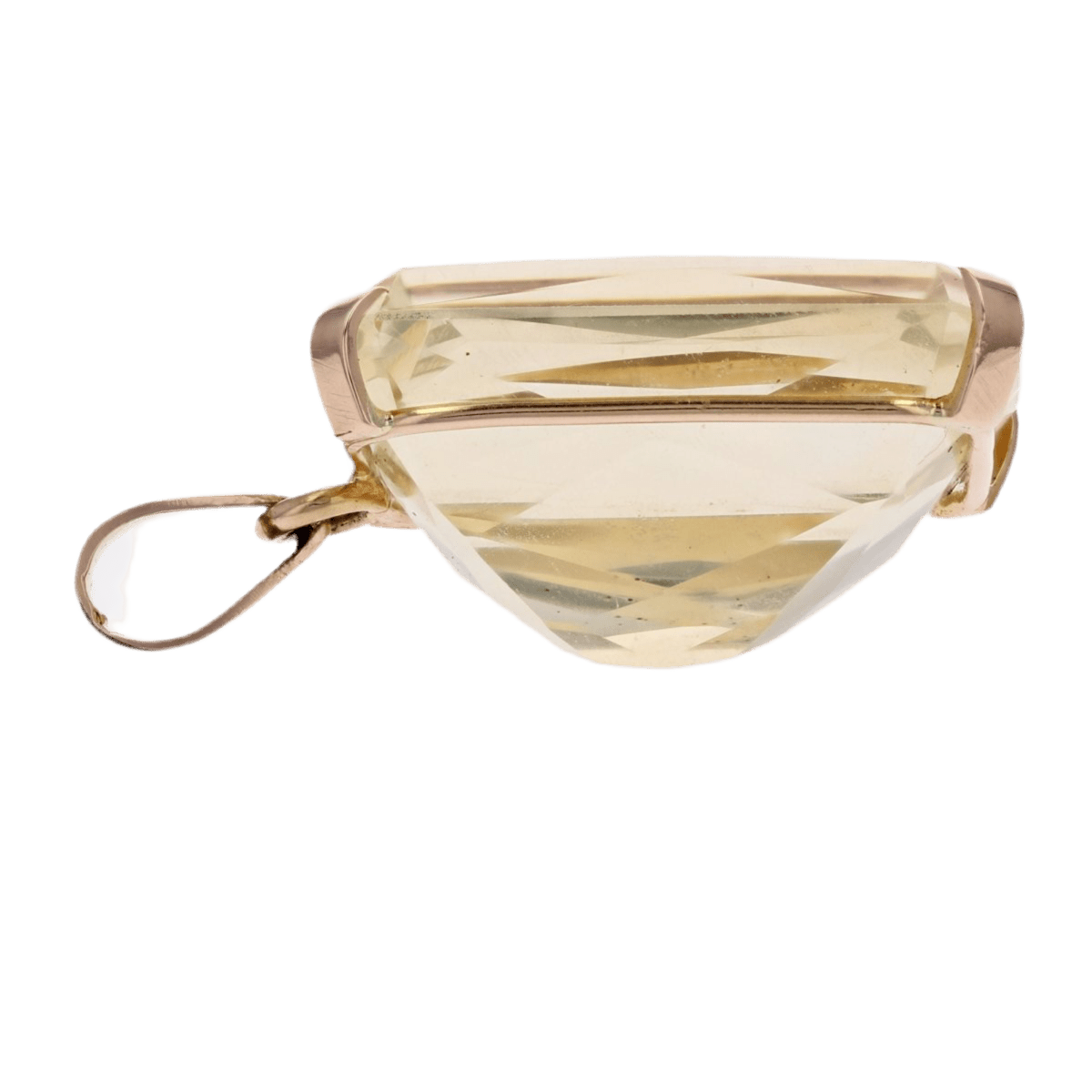 Pendentif en or rose et citrine - Castafiore