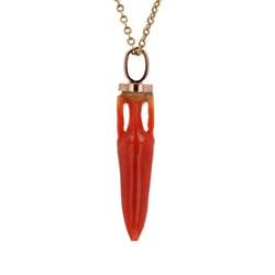 Pendentif en or rose et corail - Castafiore