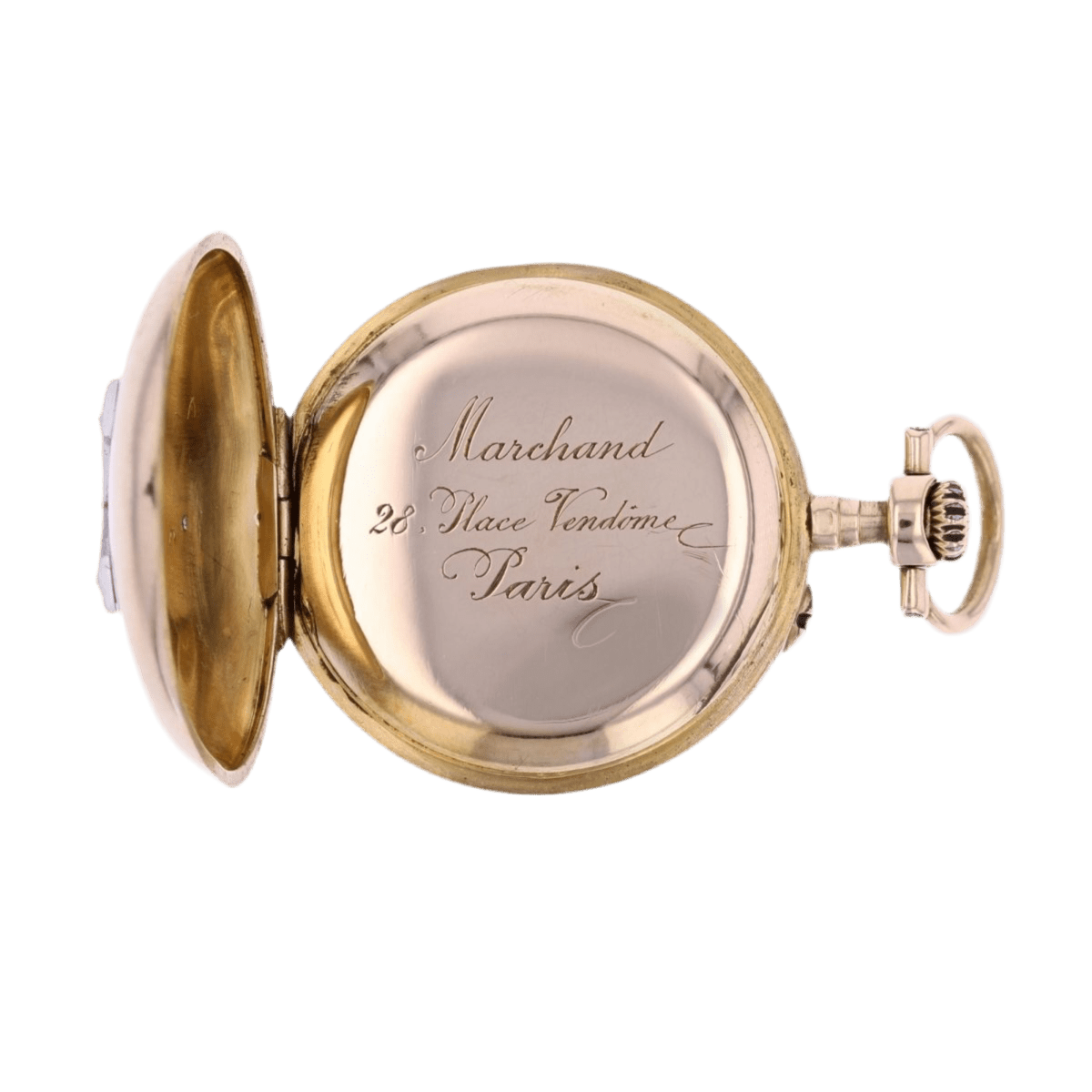 Pendentif en or rose et diamants - Castafiore