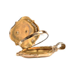 Pendentif en or rose et diamants - Castafiore